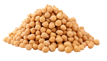 A large pile of dried chickpeas stacked on top of each other creating a conical shaped mound of food png