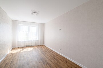 standard room interior apartment. view kind of decor home decoration in hostel house for sale. empty room renovated