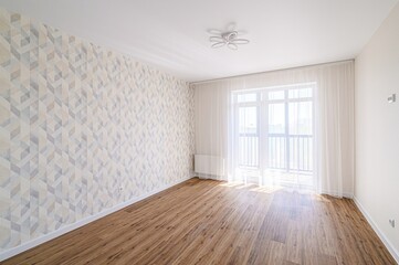 standard room interior apartment. view kind of decor home decoration in hostel house for sale. empty room renovated