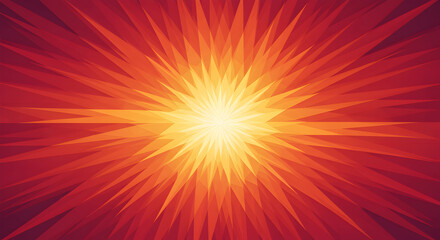 Obraz premium Fiery Explosion Background With Radiant Orange Tones And Angular Shapes