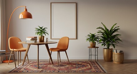 Modern Minimalist Living Room Design Warm Tones, Natural Elements, and Elegant Decor