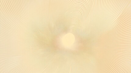 Beige radial pattern with a bright central glow, abstract design for backgrounds