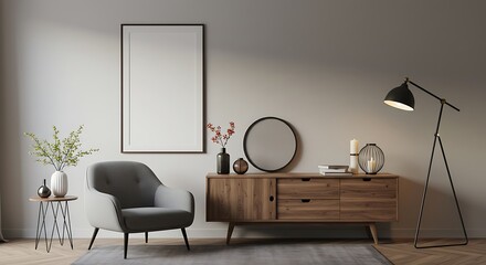 Modern Minimalist Living Room Interior Design  Stylish Furniture, Calm Atmosphere, and Elegant Decor