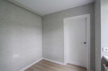 standard room interior apartment. view kind of decor home decoration in hostel house for sale. empty room renovated