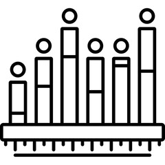 Obraz premium Mixed Axis Chart Icon