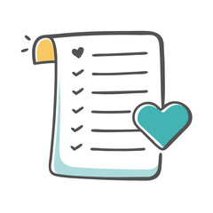 wishlist icon, wishlist vector illustration-simple illustration of wishlist, perfect for wishlist logos and icons