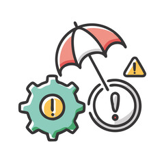 risk management icon, risk management vector illustration-simple illustration of risk management, perfect for risk management logos and icons