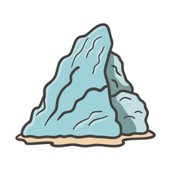 rock formation icon, rock formation vector illustration-simple illustration of rock formation, perfect for rock formation logos and icons