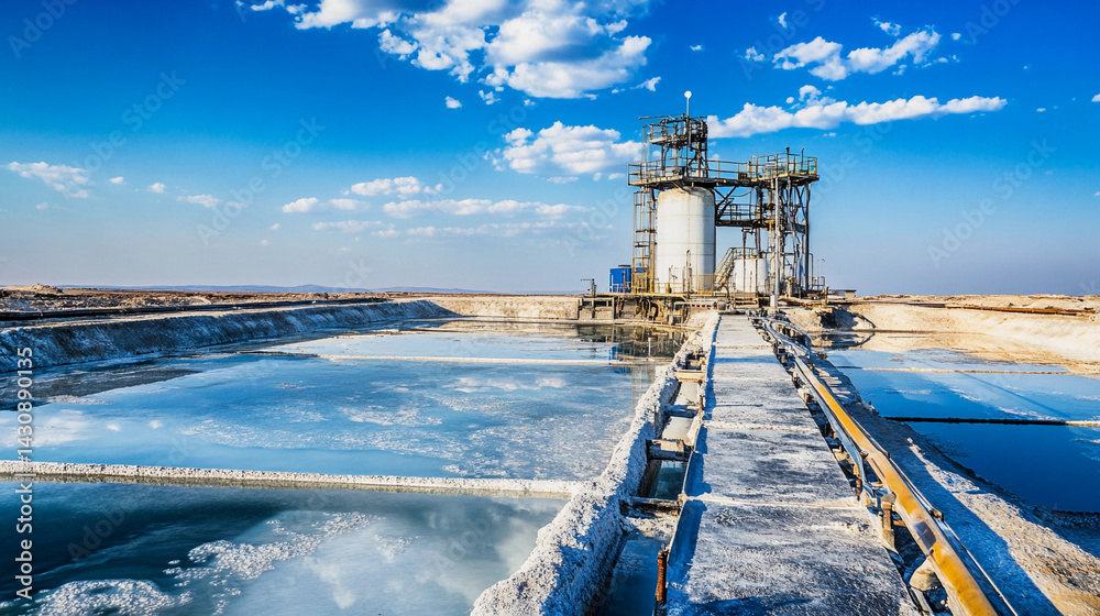 Poster Brine extraction process for lithium in salt flats Generative AI