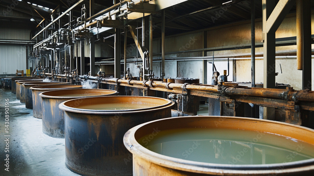 Poster Lithium extraction process using brine in industrial facility Generative AI