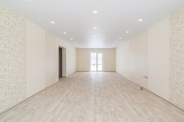 standard room interior apartment. view kind of decor home decoration in hostel house for sale. empty room renovated
