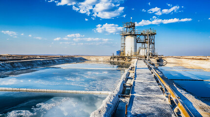 Brine extraction process for lithium in salt flats Generative AI