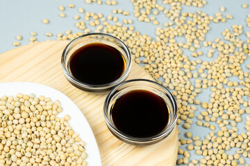 Set of Small Bowls with Rich Soy Sauce