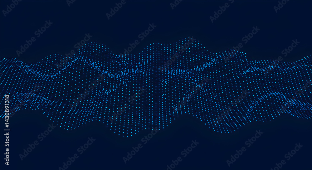 Poster abstract network technology background with connection of data transfer