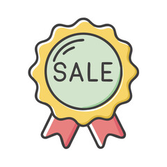 sale badge icon, sale badge vector illustration-simple illustration of sale badge, perfect for sale badge logos and icons