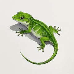 Brushstroke Camouflage: hidden huesgecko giraffe isolated watercolor vector illustration svg