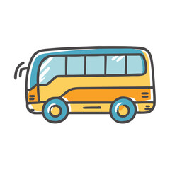 shuttle bus icon, shuttle bus vector illustration-simple illustration of shuttle bus, perfect for shuttle bus logos and icons