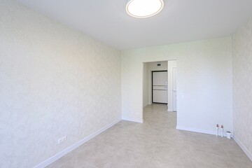 standard room interior apartment. view kind of decor home decoration in hostel house for sale. empty room renovated