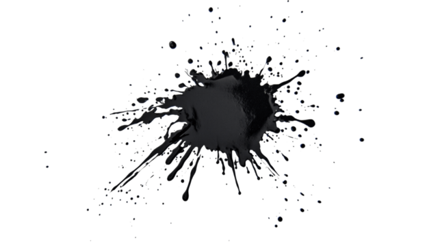 High-resolution image of a single ink blot pad, centered on white background with no other objects --ar 16:9