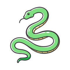 snake icon, snake vector illustration-simple illustration of snake, perfect for snake logos and icons