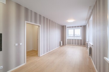 standard room interior apartment. view kind of decor home decoration in hostel house for sale. empty room renovated