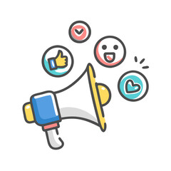 social media promotion Copy icon, social media promotion Copy vector illustration-simple illustration of social media promotion Copy, perfect for social media promotion Copy logos and icons