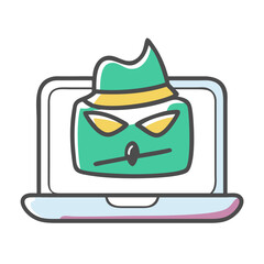 spyware icon, spyware vector illustration-simple illustration of spyware, perfect for spyware logos and icons