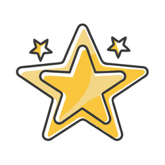 star icon, star vector illustration-simple illustration of star, perfect for star logos and icons