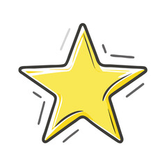 star icon, star vector illustration-simple illustration of star, perfect for star logos and icons