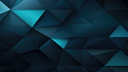 Obraz premium abstract background with dark blue and teal triangles 