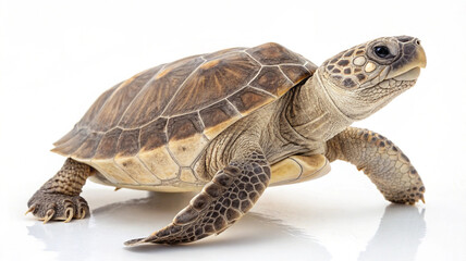 Obraz premium Turtle Photography with White Background