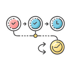 timeline experience icon, timeline experience vector illustration-simple illustration of timeline experience, perfect for timeline experience logos and icons