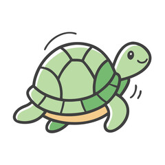 turtle icon, turtle vector illustration-simple illustration of turtle, perfect for turtle logos and icons