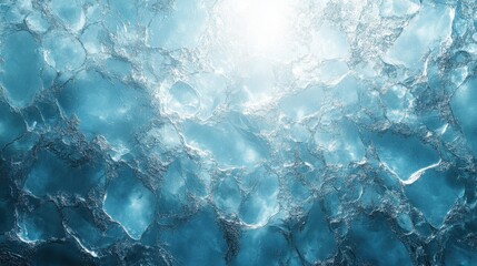 Obraz premium Abstract Glacial Ice Texture Background Cool Blue Icy Surface Detail