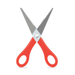 scissors icon simple flat design