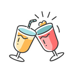 welcome drink icon, welcome drink vector illustration-simple illustration of welcome drink, perfect for welcome drink logos and icons