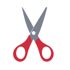 scissors icon simple flat design