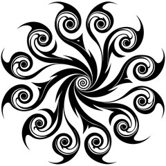 Fototapeta premium Calligraphy Swirl Decorative Flourish Elegant Vintage Ornament Design