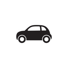 Fototapeta premium Icon of a Compact Car Representing Urban Mobility, Transportation, and Vehicle Travel for Commuting, Auto Services, and Road Safety Editable Vector Illustration Isolated on a White Background