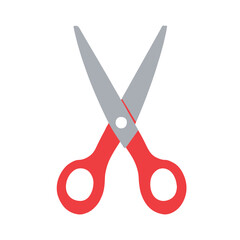scissors icon simple flat design