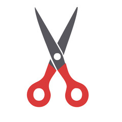 scissors icon simple flat design