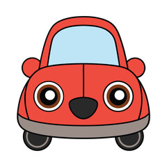 Set of Cute Cartoon Car Vector Illustrations &ndash; Funny Vehicle Clipart for Kids Books, Games, Posters, and Educational Designs &ndash; EPS Files Included