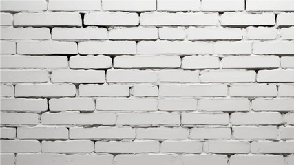 Texture of a white painted brick wall as a background or wallpaper