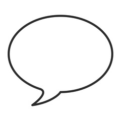 吹き出しの単品アイコンイラスト