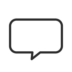 吹き出しの単品アイコンイラスト