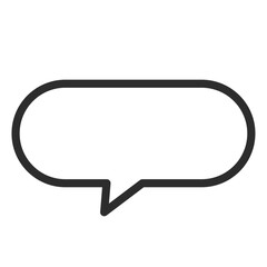 Naklejka premium 吹き出しの単品アイコンイラスト