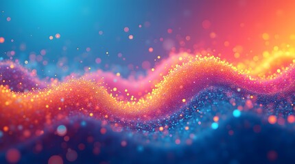 Abstract colorful wave background. Suitable for technology, science, or artistic projects.