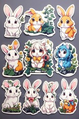 Fototapeta premium set of animals