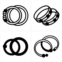 bangles icon set
