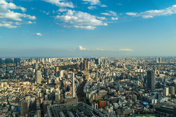 aerial view of Tokyo